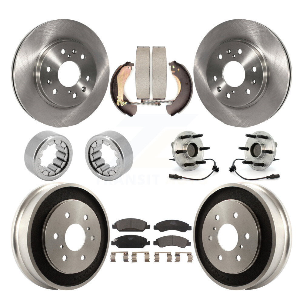 Kit de Rotor de frein et de patins de roulement de moyeu avant et arrière (10 pièces) pour Chevrolet Silverad