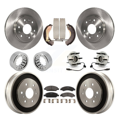 Kit de Rotor de frein et de patins de roulement de moyeu avant et arrière (10 pièces) pour Chevrolet Silverad