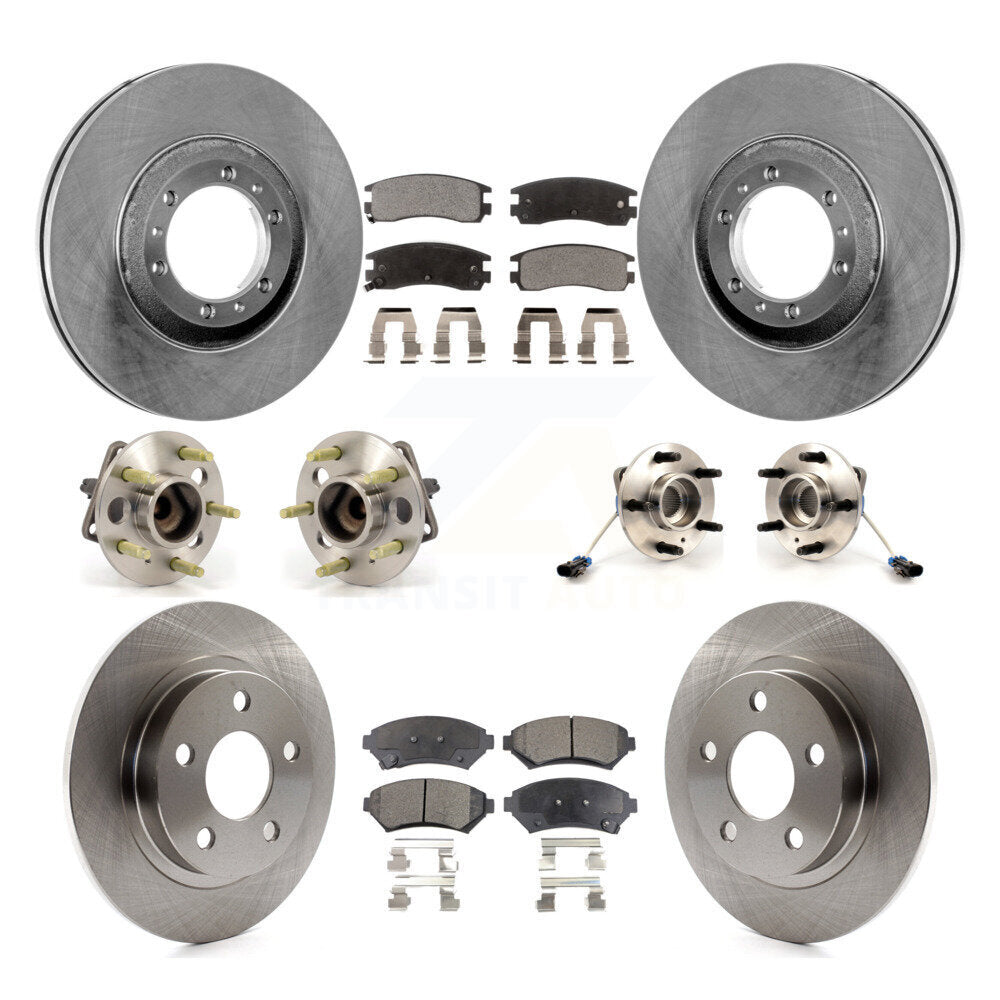 Kit de plaquettes de Rotor de frein à disque, roulement de moyeu avant et arrière (10 pièces) pour Buick LeSabre Pontia