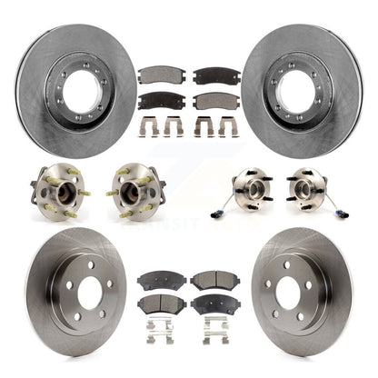 Kit de plaquettes de Rotor de frein à disque, roulement de moyeu avant et arrière (10 pièces) pour Buick LeSabre Pontia