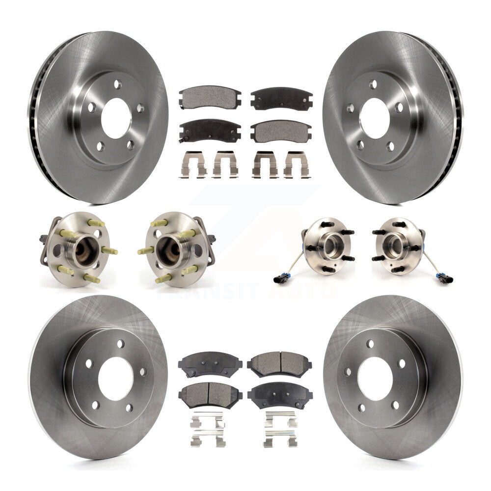 Kit de Rotor et de plaquettes de frein, roulement de moyeu avant et arrière (10 pièces) pour Buick Park Avenue Auror