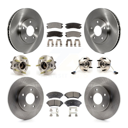 Kit de Rotor et de plaquettes de frein, roulement de moyeu avant et arrière (10 pièces) pour Buick Park Avenue Auror