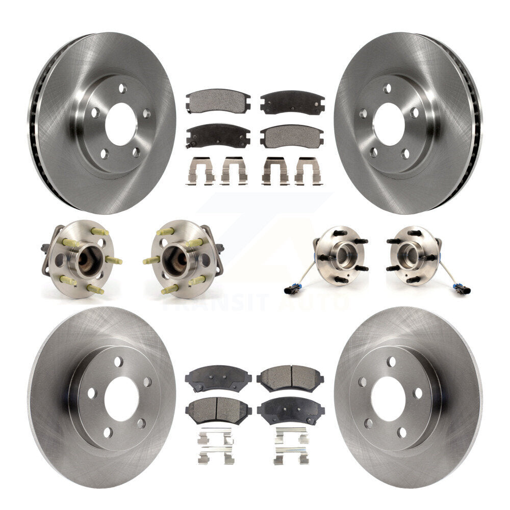 Kit de plaquettes de Rotor de frein, roulement de moyeu avant et arrière (10 pièces) pour Buick Park Avenue Cadilla