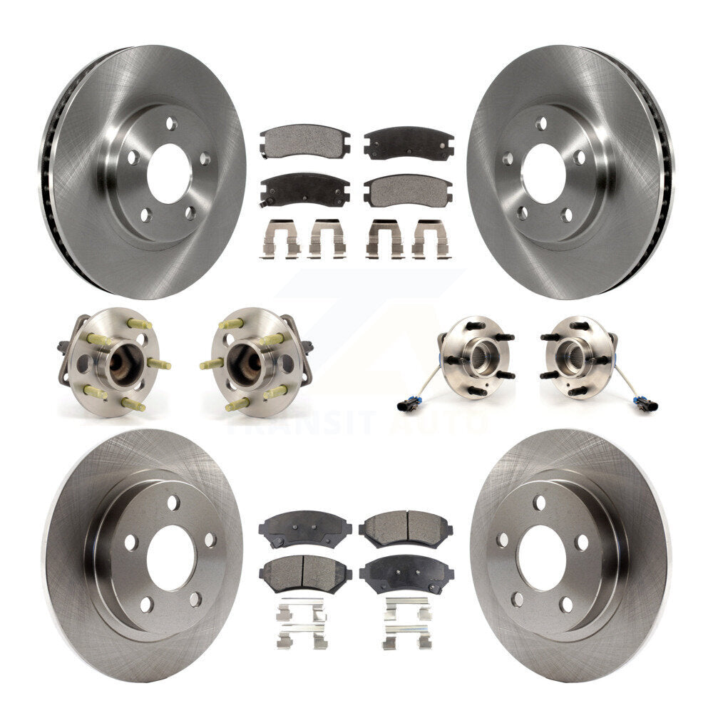 Kit de plaquettes de Rotor de frein, roulement de moyeu avant et arrière (10 pièces) pour Buick LesSabre Pontiac Par
