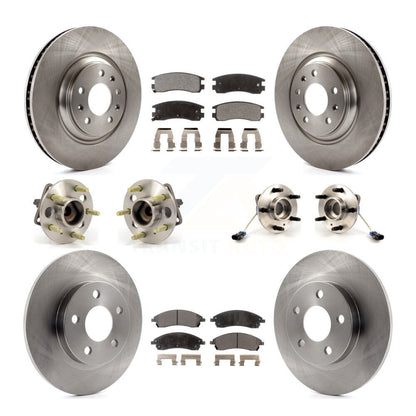 Kit de plaquettes de rotor de frein, roulement de moyeu avant et arrière (10 pièces) pour Pontiac Bonneville GX 04