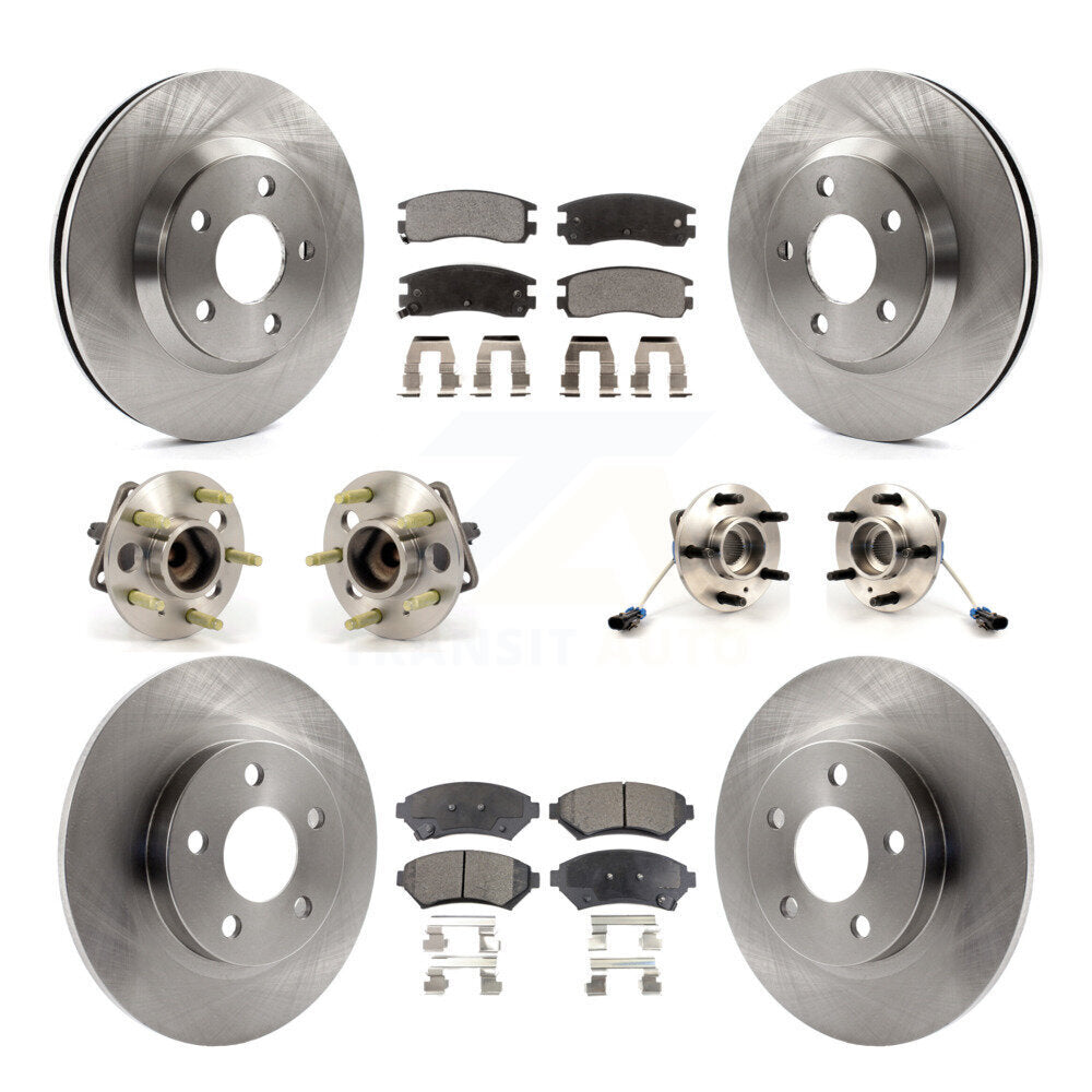 Kit de plaquettes de Rotor de frein, roulement de moyeu avant et arrière (10 pièces) pour Buick Park Avenue Ultr 05