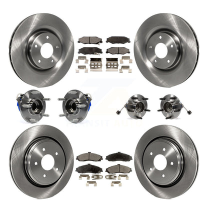 Kit de Rotor et de plaquettes de frein, roulement de moyeu avant et arrière (10 pièces) pour Chevrolet Corvette XL