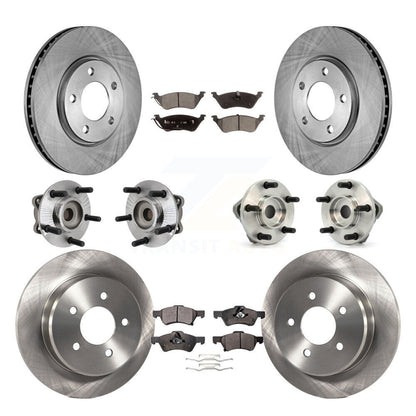 Kit de plaquettes de Rotor de frein, roulement de moyeu avant et arrière (10 pièces) pour Dodge Grand Caravan Town