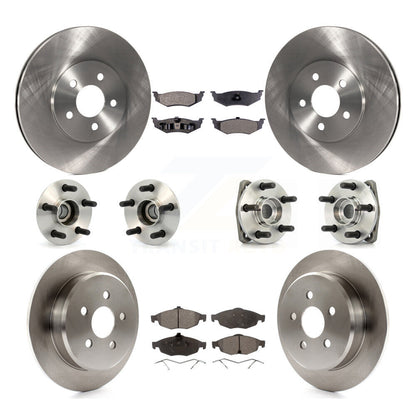 Kit de Rotor et de plaquettes de frein, roulement de moyeu avant et arrière (10 pièces) pour Chrysler Sebring Dodge