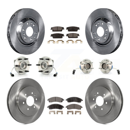 Kit de Rotor et plaquettes de frein à disque, roulement de moyeu avant et arrière (10 pièces) pour Cadillac SRX RW