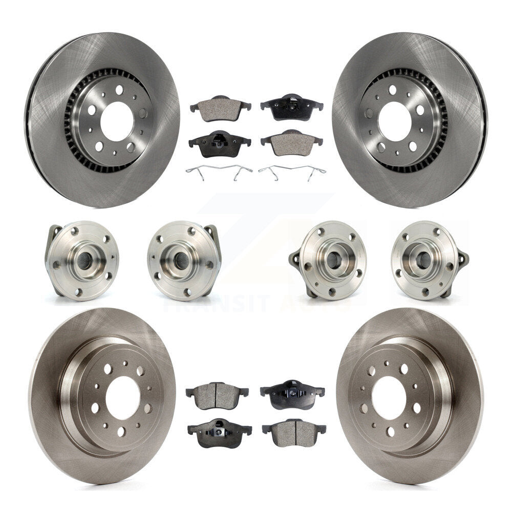Kit de Rotor et de plaquettes de frein, roulement de moyeu avant et arrière (10 pièces) pour Volvo S60 XC70 V70 S8