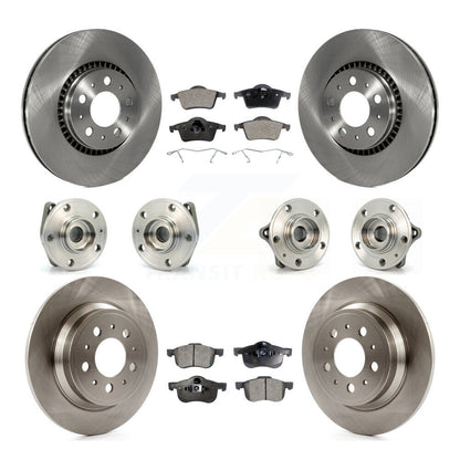 Kit de Rotor et de plaquettes de frein, roulement de moyeu avant et arrière (10 pièces) pour Volvo S60 XC70 V70 S8