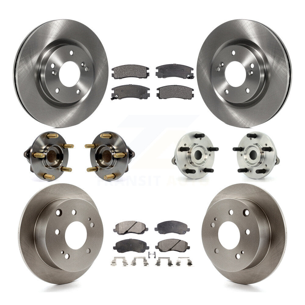 Kit de plaquettes de Rotor de frein, roulement de moyeu avant et arrière (10 pièces) pour Mitsubishi Eclipse Galan