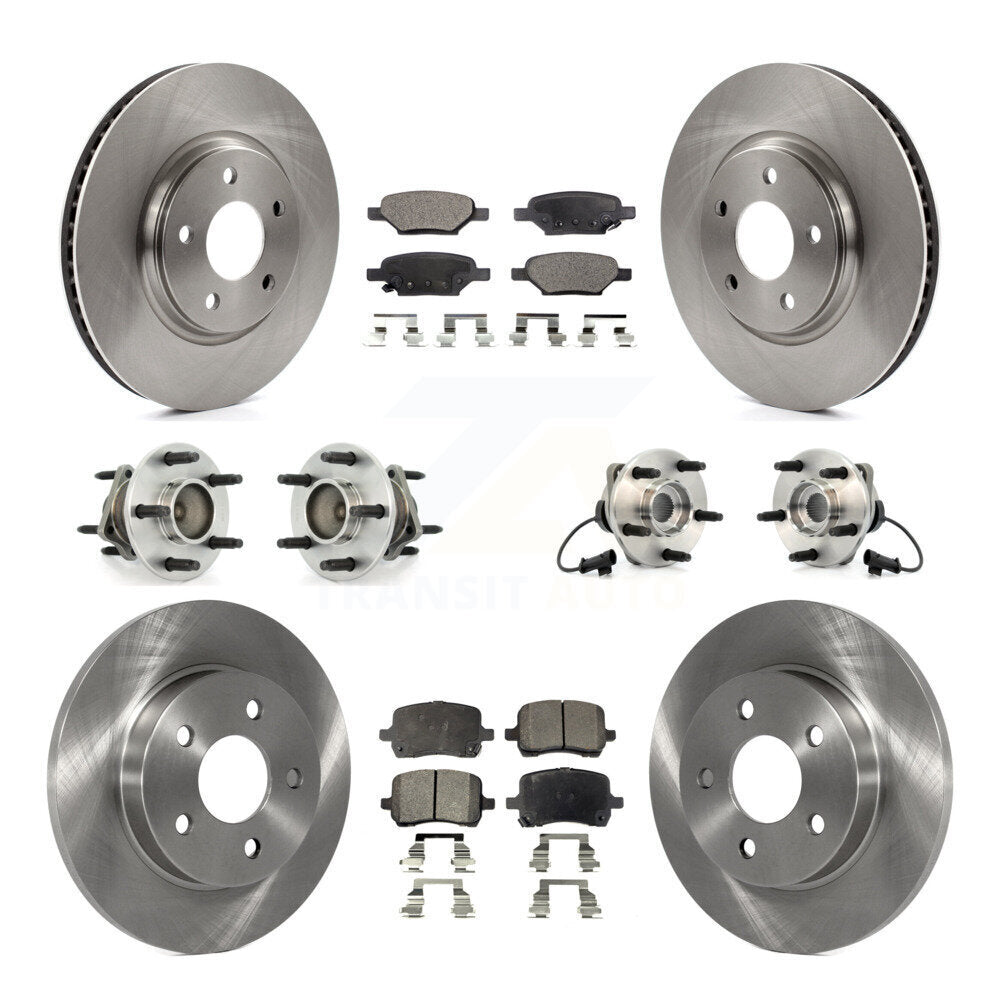 Kit de Rotor et plaquettes de frein, roulement de moyeu avant et arrière (10 pièces) pour Chevrolet Malibu HHR G