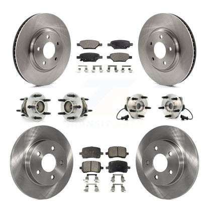 Kit de Rotor et plaquettes de frein, roulement de moyeu avant et arrière (10 pièces) pour Chevrolet Malibu HHR G