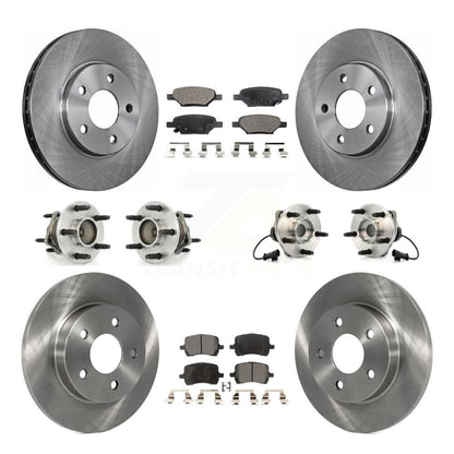 Kit de Rotor et de plaquettes de frein, roulement de moyeu avant et arrière (10 pièces) pour Chevrolet Malibu Pontia