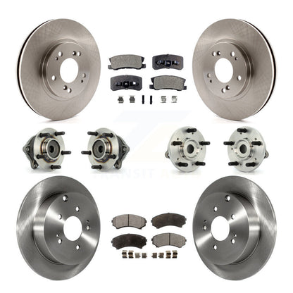 Kit de Rotor et plaquettes de frein, roulement de moyeu avant et arrière (10 pièces) pour Mitsubishi Endeavour FW
