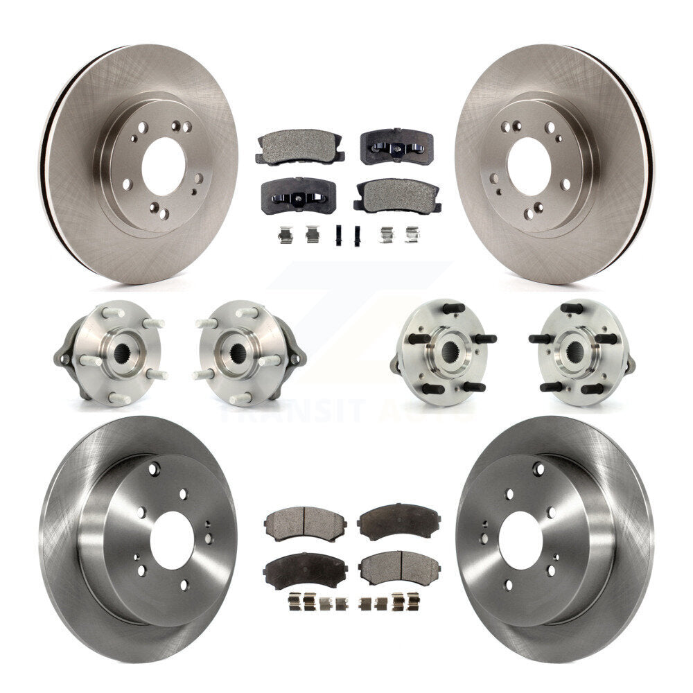 Kit de Rotor et plaquettes de frein, roulement de moyeu avant et arrière (10 pièces) pour Mitsubishi Endeavour AW