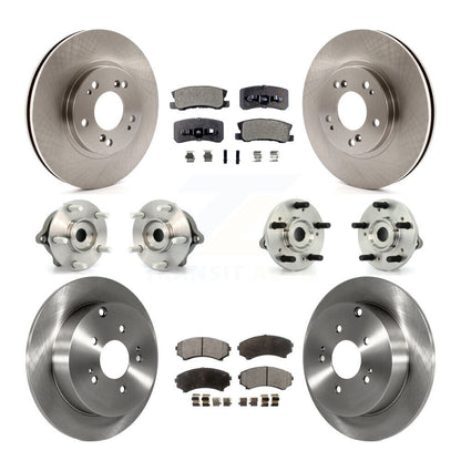 Kit de Rotor et plaquettes de frein, roulement de moyeu avant et arrière (10 pièces) pour Mitsubishi Endeavour AW