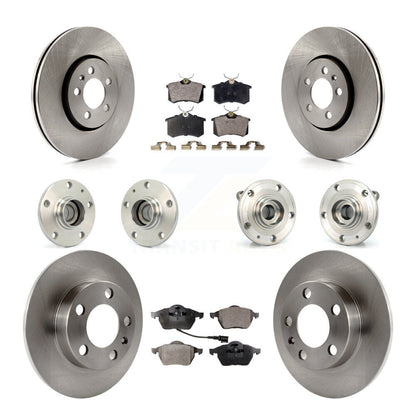 Kit de Rotor et plaquettes de frein à disque, roulement de moyeu avant et arrière (10 pièces) pour Volkswagen Jett