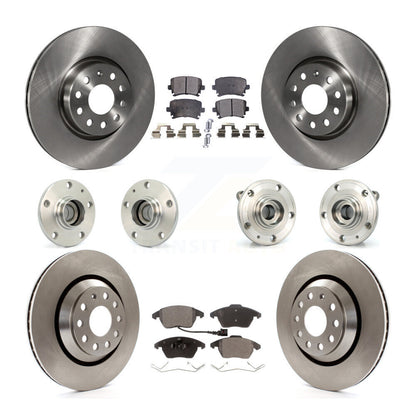 Kit de Rotor et de plaquettes de frein, roulement de moyeu avant et arrière (10 pièces) pour Volkswagen Passat CC FW