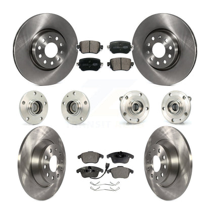 Kit de rotor et de plaquettes de frein à disque, roulement de moyeu avant et arrière (10 pièces) pour Audi Q 2016 – 2018