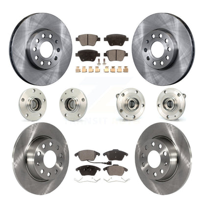 Kit de Rotor et de plaquettes de frein à disque, roulement de moyeu avant et arrière (10 pièces) pour Volkswagen Beetl