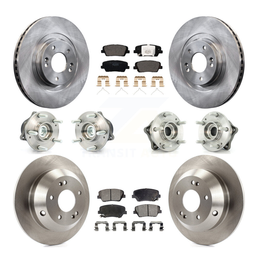 Kit de plaquettes de Rotor de frein, roulement de moyeu avant et arrière (10 pièces) pour Kia Sorento FW 2014 – 2015