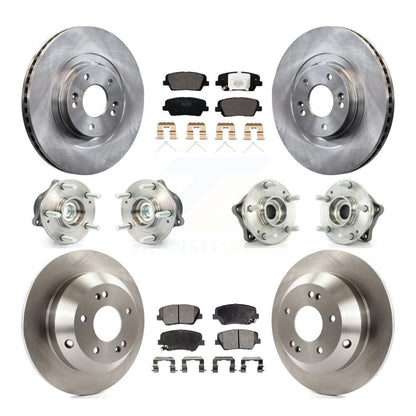 Kit de plaquettes de Rotor de frein, roulement de moyeu avant et arrière (10 pièces) pour Kia Sorento FW 2014 – 2015