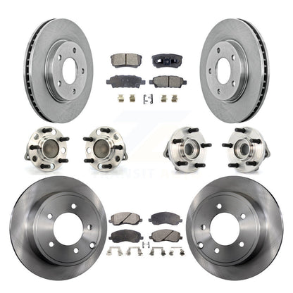 Kit de rotors et plaquettes de frein à disque, roulements de moyeu avant et arrière (10 pièces) pour Dodge Caliber