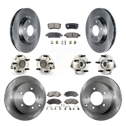 Kit de plaquettes de Rotor de frein, roulement de moyeu avant et arrière (10 pièces) pour Chrysler Dodge Sebring 20