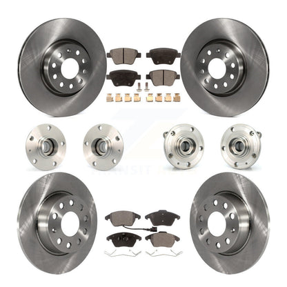 Kit de rotors et plaquettes de frein à disque, roulements de moyeu avant et arrière (10 pièces) pour Volkswagen GT
