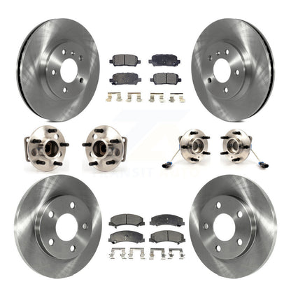 Kit de Rotor et de plaquettes de frein, roulement de moyeu avant et arrière (10 pièces) pour Chevrolet Impala Limite