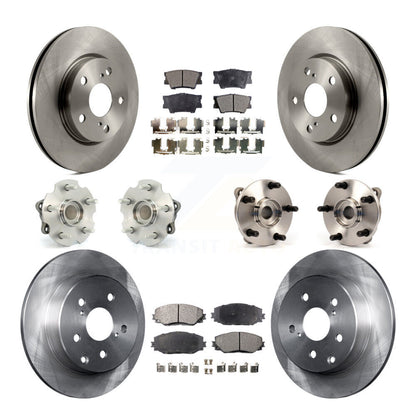 Kit de Rotor et de plaquettes de frein, roulement de moyeu avant et arrière (10 pièces), pour Toyota RAV4 Lexus HS250