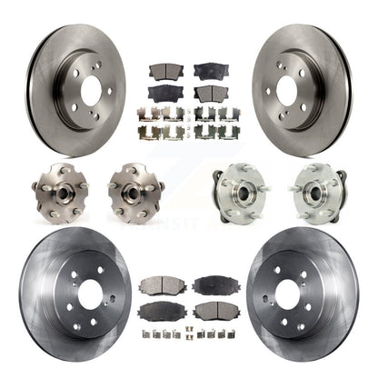 Kit de rotors et plaquettes de frein, roulement de moyeu avant et arrière (10 pièces), pour Toyota RAV4 LE avec AW