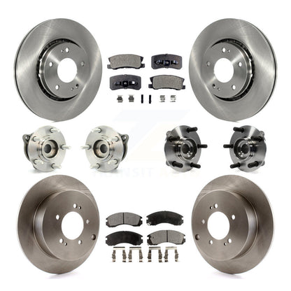 Kit de Rotor et de plaquettes de frein à disque, roulement de moyeu avant et arrière (10 pièces) pour Mitsubishi Lance