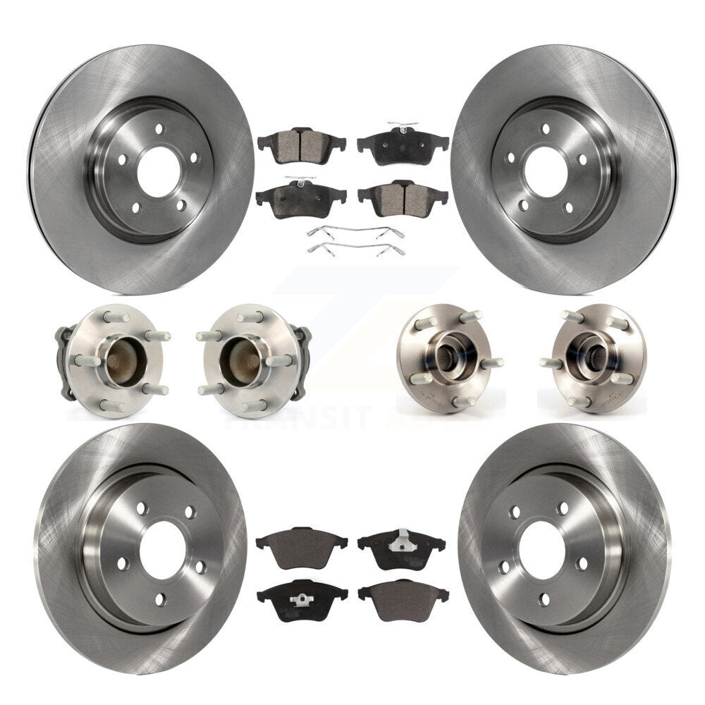 Kit de Rotor et de plaquettes de frein à disque, roulement de moyeu avant et arrière (10 pièces) pour Volvo S40 V50 C7