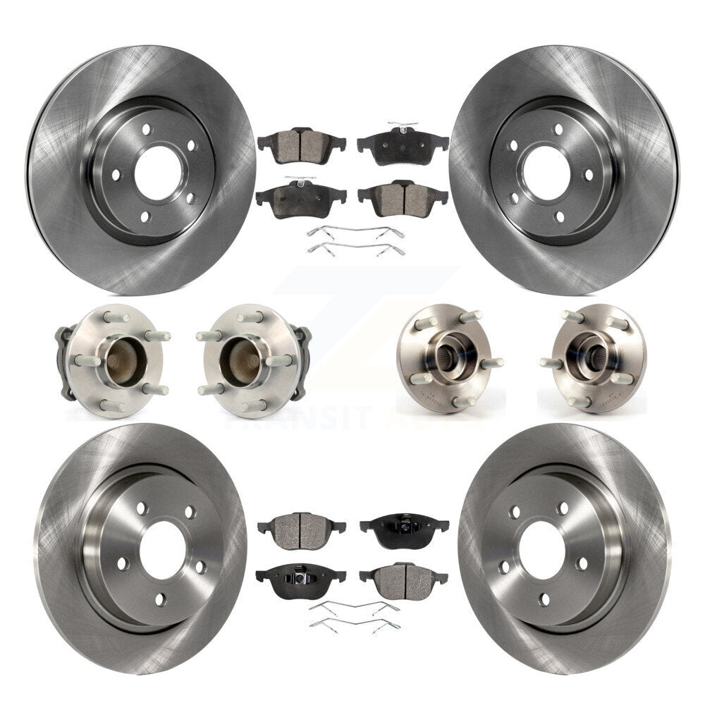 Kit de plaquettes de Rotor de frein à disque, roulement de moyeu avant et arrière (10 pièces) pour Volvo S40 C30 V50 C7