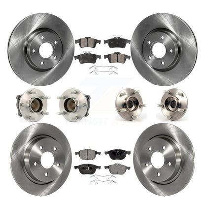 Kit de plaquettes de Rotor de frein à disque, roulement de moyeu avant et arrière (10 pièces) pour Volvo S40 C30 V50 C7
