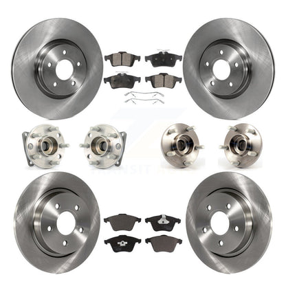 Kit de rotor et de plaquettes de frein à disque, roulement de moyeu avant et arrière (10 pièces) pour Volvo S40 V50 AW