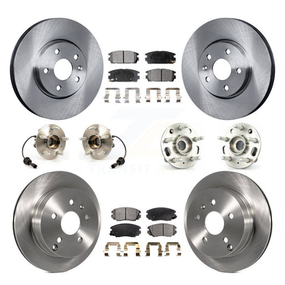 Kit de plaquettes de Rotor de frein à disque, roulement de moyeu avant et arrière (10 pièces) pour Chevrolet Equinox GM
