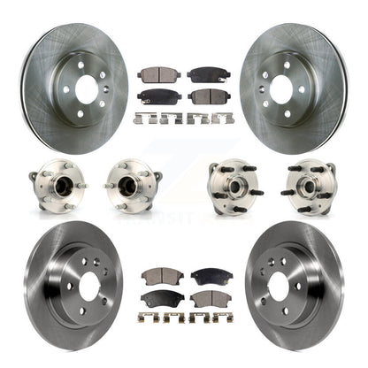 Kit de plaquettes de rotor de frein, roulement de moyeu avant et arrière (10 pièces) pour Chevrolet Cruze 2011 – 2012