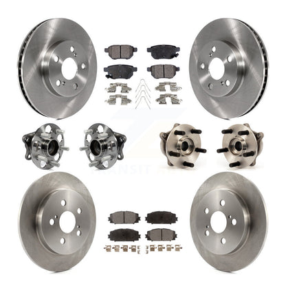 Kit de plaquettes de Rotor de frein à disque, roulement de moyeu avant et arrière (10 pièces) pour Toyota Prius Plug-I