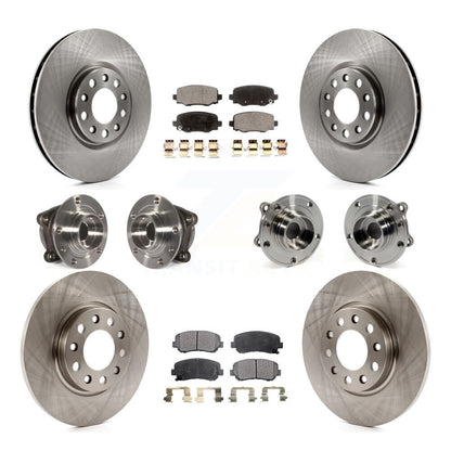 Kit de plaquettes de Rotor de frein, roulement de moyeu avant et arrière (10 pièces) pour Chrysler 200 AW 2015 – 2017