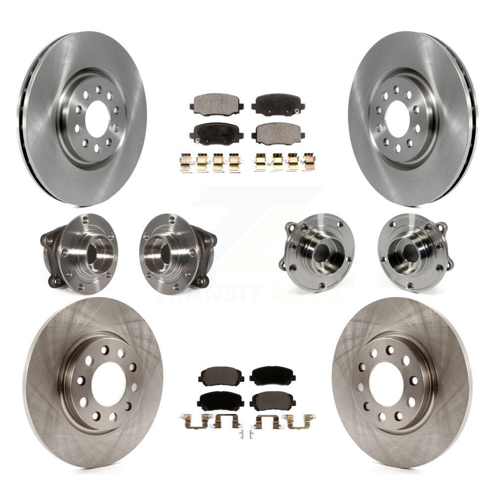 Kit de plaquettes de Rotor de frein, roulement de moyeu avant et arrière (10 pièces) pour Chrysler 200 AW 2015 – 2017