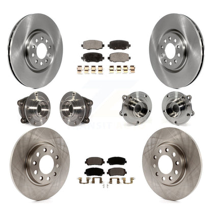 Kit de plaquettes de Rotor de frein, roulement de moyeu avant et arrière (10 pièces) pour Chrysler 200 AW 2015 – 2017