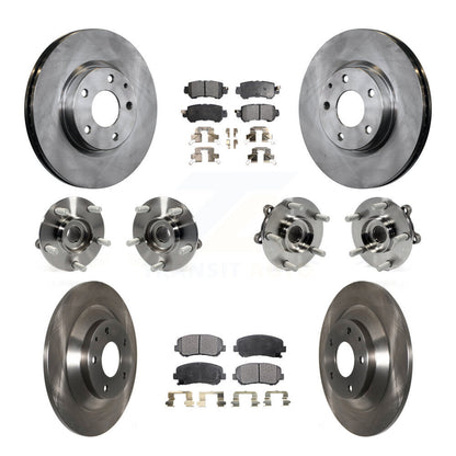 Kit de rotor et de plaquettes de frein avec roulement de moyeu avant et arrière (10 pièces) pour Mazda CX-5 AW 2013 – 2015
