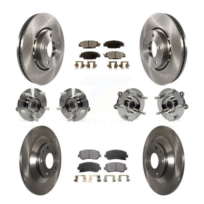 Kit de rotors et plaquettes de frein à disque, roulements de moyeu avant et arrière (10 pièces) pour Mazda CX-5