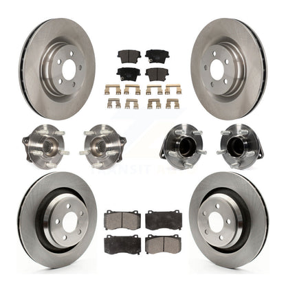 Kit de rotors et plaquettes de frein à disque, roulements de moyeu avant et arrière (10 pièces) pour Dodge Charger