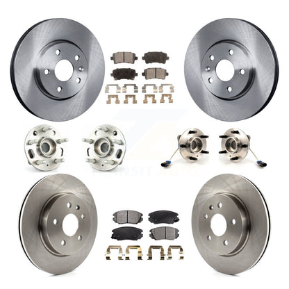 Kit de rotor et de plaquettes de frein à disque, roulement de moyeu avant et arrière (10 pièces) pour Buick Allur 2010